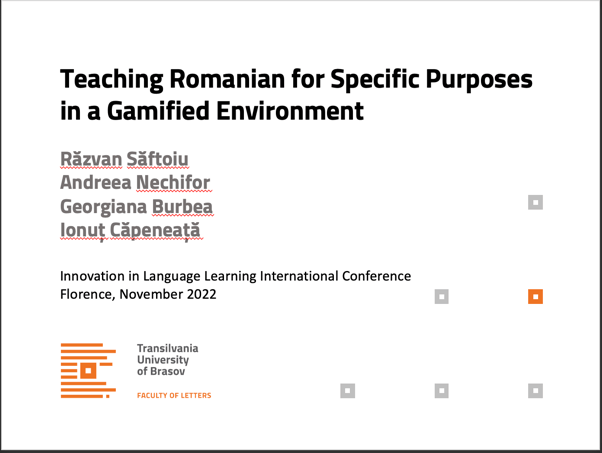 Conferința Internațională Innovation in Language Learning