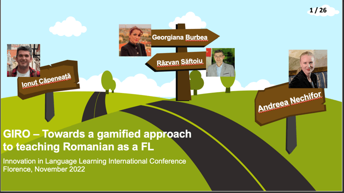 GIRO – Towards a gamified approach to teaching Romanian as a FL